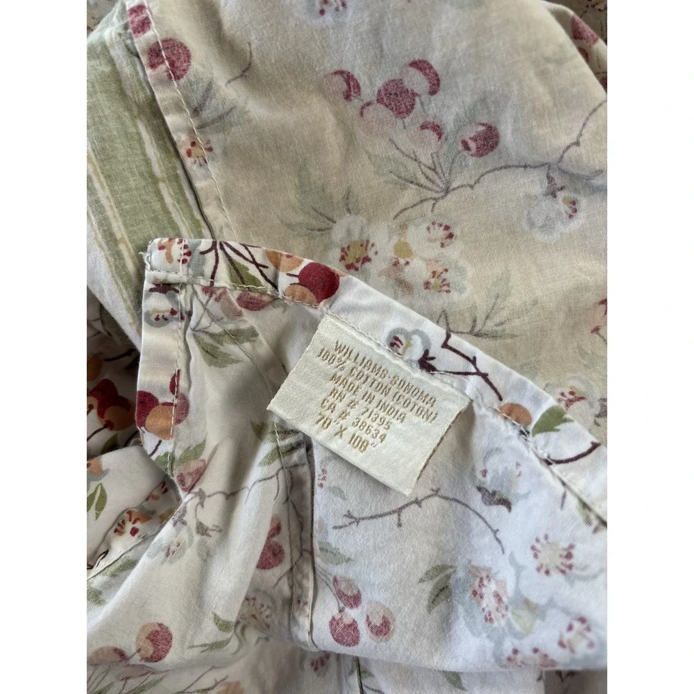 Williams Sonoma Cherry Blossom Tablecloth 65 x 100